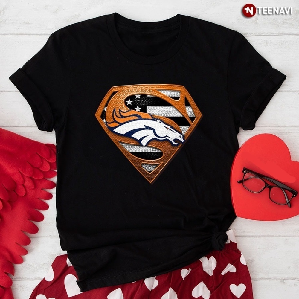 Denver Broncos Superman American Basic Shirt